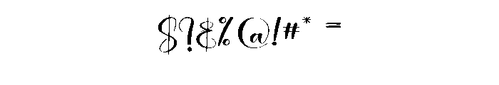 Beautiful2 Font OTHER CHARS