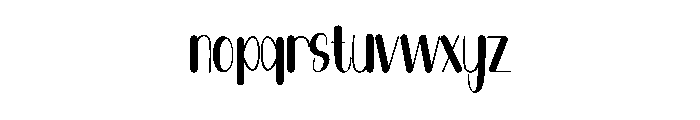 Beautiful2 Font LOWERCASE