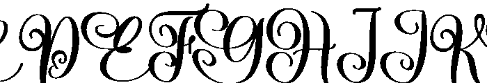 BeautifulCalligraphy Font UPPERCASE