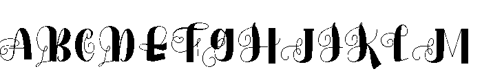 BeautifulFriday Font UPPERCASE