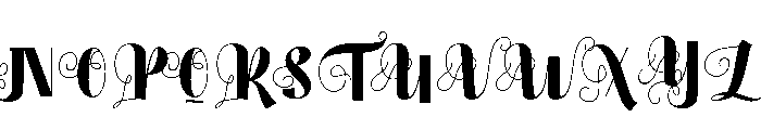 BeautifulFriday Font UPPERCASE