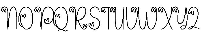 Beautifulgirl Font UPPERCASE