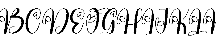 Beautigirl Font UPPERCASE