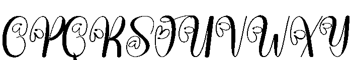 Beautigirl Font UPPERCASE