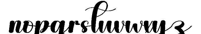 Beautigirl Font LOWERCASE