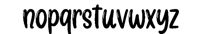 Beautiq Font LOWERCASE