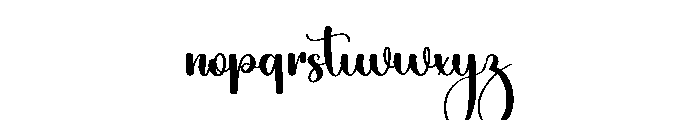 Beauty Autography Font LOWERCASE