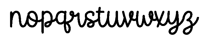 Beauty Date Font LOWERCASE
