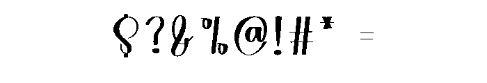 Beauty Kindness Font OTHER CHARS