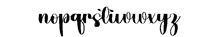 Beauty Kindness Font LOWERCASE