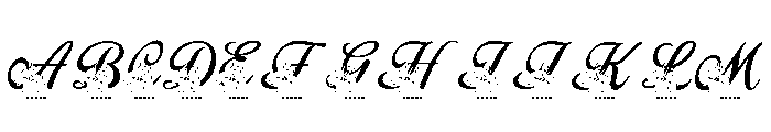 Beauty Lilly Flower Monogram FONT