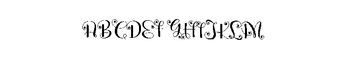 Beauty Melting Font UPPERCASE