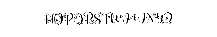 Beauty Melting Font UPPERCASE