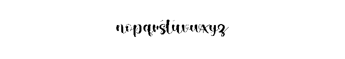 Beauty Melting Font LOWERCASE