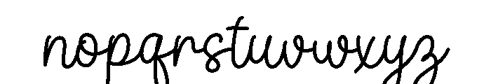 Beauty Parlours Script Regular Font LOWERCASE