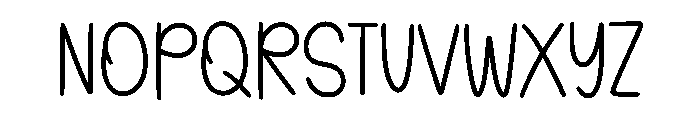 Beauty Person Font LOWERCASE