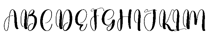 Beauty Wonderfull Font UPPERCASE