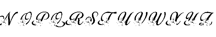 BeautyLillyFlowerMonogram Font UPPERCASE