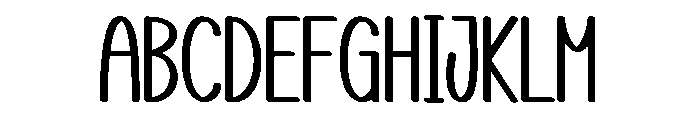 Beautycare Font UPPERCASE