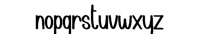 Beautycare Font LOWERCASE