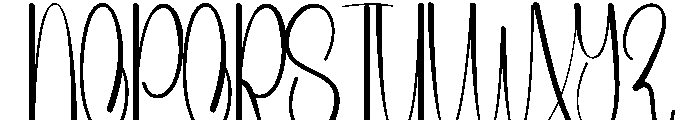 Beautyfuly Font UPPERCASE