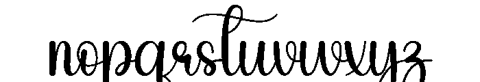 Beautysanta Font LOWERCASE
