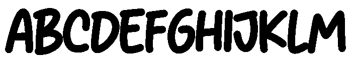 Bebek Food Font UPPERCASE