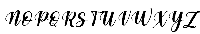Bebillo Italic Condensed Italic Font UPPERCASE