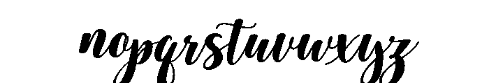 Bebillo Italic Condensed Italic Font LOWERCASE