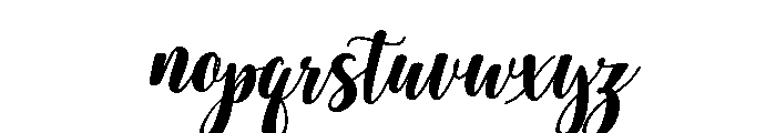 Bebillo Italic Italic Font LOWERCASE