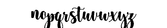 Bebillo Regular Font LOWERCASE