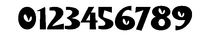 Because Lovely Regular Font OTHER CHARS