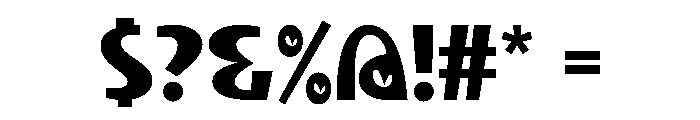 Because Lovely Regular Font OTHER CHARS