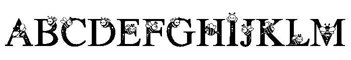 Bee Mine Font UPPERCASE
