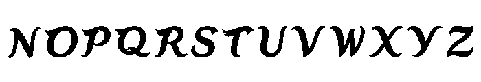 Beech Regular Font UPPERCASE