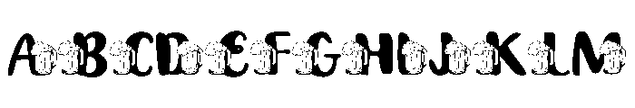 Beer Doodle Font UPPERCASE