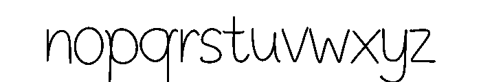 Beezeline Font LOWERCASE
