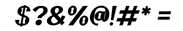 Before Midday Bold Italic Font OTHER CHARS