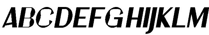 Before Midday Bold Italic Font UPPERCASE