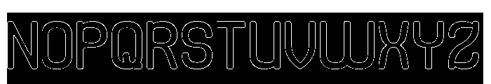 Before Nothing-Hollow-Inverse Font UPPERCASE