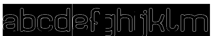 Before Nothing-Hollow-Inverse FONT