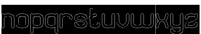 Before Nothing-Hollow-Inverse Font LOWERCASE