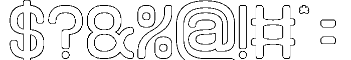 Before Nothing-Hollow Font OTHER CHARS