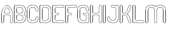Before Nothing-Hollow Font UPPERCASE