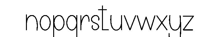 Before Rainbow Font LOWERCASE