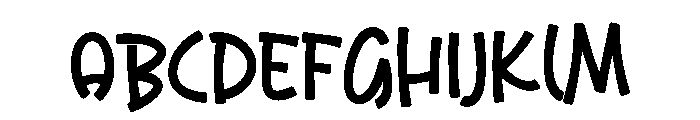 Beginds Font UPPERCASE