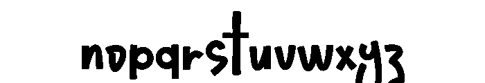 Beginds Font LOWERCASE