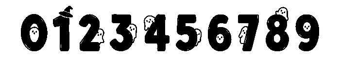 Behind the ghost Font OTHER CHARS