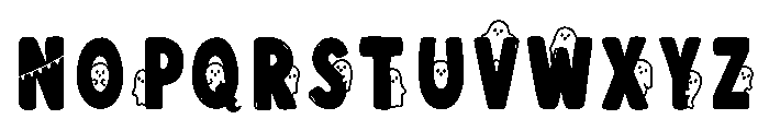 Behind the ghost Font UPPERCASE