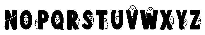 Behind the ghost Font LOWERCASE